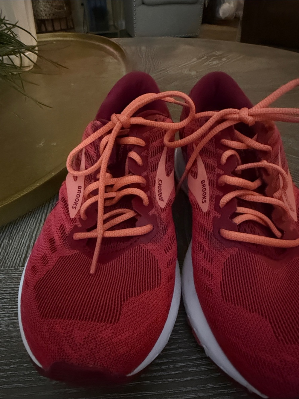 Brooks Women’s Athletic Shoes in Coral and Pink